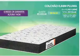Lojas Cem Colchão 0,88m pluma oferta