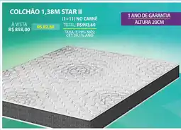 Lojas Cem Colchão 1,38m star II oferta