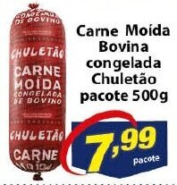 Vencedor Atacadista Carne moida bovina congelada Chuletao 500g oferta