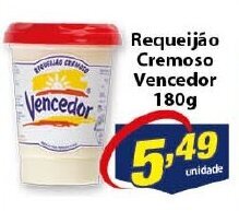 Vencedor Atacadista Requeijao cremoso Vencedor 180g oferta