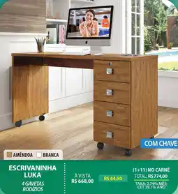 Lojas Cem Escrivaninha luka oferta
