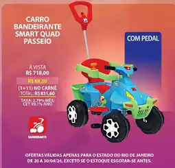 Lojas Cem Carro bandeirante smart quad passeio oferta