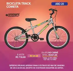 Lojas Cem Bicicleta track cometa oferta