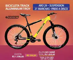 Lojas Cem Bicicleta track aluminium troy oferta