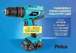 Lojas Cem Furadeira e parafusadeira philco ppf120m oferta