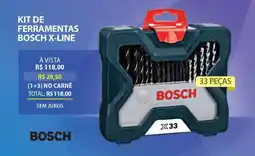 Lojas Cem Kit de ferramentas bosch x-line oferta