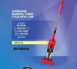 Lojas Cem Aspirador mondial turbo cycle ap36 1100 oferta