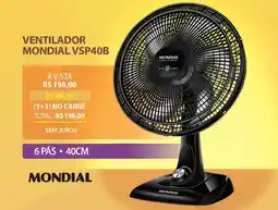 Lojas Cem Ventilador mondial vsp40b oferta