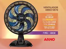 Lojas Cem Ventilador arno ve70 oferta