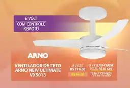 Lojas Cem Ventilador de teto arno new ultimate oferta