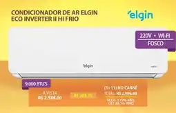 Lojas Cem Condicionador de ar elgin eco inverter ii hi frio oferta