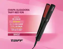 Lojas Cem Chapa alisadora taiff red íon oferta