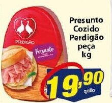 Vencedor Atacadista Presunto Cozido Perdigao peca 1kg oferta