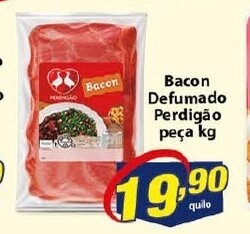 Vencedor Atacadista Bacon Defumado Perdigao peca 1kg oferta