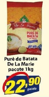 Vencedor Atacadista Pure de Batata De La Marie pacote 1kg oferta