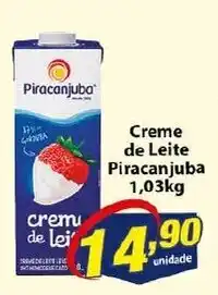 Vencedor Atacadista Creme de Leite Piracanjuba 1,03kg oferta