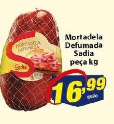 Vencedor Atacadista Mortadela Defumada Sadia peca 1kg oferta