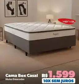 Lojas TaQi Cama Box Casal Molas Ensacadas oferta