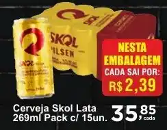 Rossi Supermercado Cerveja Skol Lata oferta