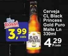 Rossi Supermercado Cerveja CL Black Princess Gold Puro Malte Ln oferta