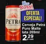 Rossi Supermercado Cerveja Petra Puro Malte lata oferta
