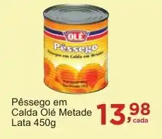 Rossi Supermercado Pêssego em Calda Olé Metade Lata oferta
