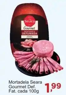 Rossi Supermercado Mortadela Seara Gourmet Def. Fat. cada oferta
