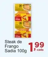 Rossi Supermercado Steak de Frango Sadia oferta