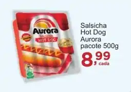 Rossi Supermercado Salsicha Hot Dog Aurora pacote oferta