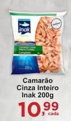 Rossi Supermercado Camarão Cinza Inteiro Inak oferta