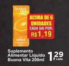 Rossi Supermercado Suplemento Alimentar Líquido Buona Vita oferta