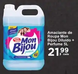 Rossi Supermercado Amaciante de Roupa Mon Bijou Diluído + Perfume oferta
