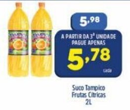 Arena Atacado Suco Tampico Frutas Citricas 2L oferta