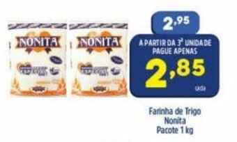 Arena Atacado Farinha de Trigo Nonita pacote 1kg oferta