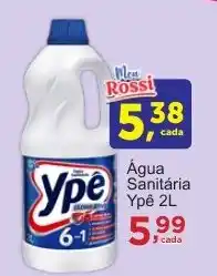Rossi Supermercado Água Sanitária Ypê oferta