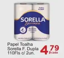 Rossi Supermercado Papel Toalha Sorella F. Dupla 110Fls c/ 2un. oferta