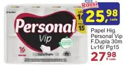 Rossi Supermercado Papel Hig. Personal Vip F.Dupla 30m oferta