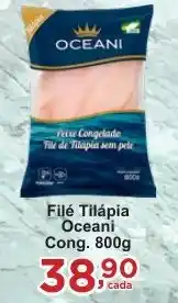 Rossi Supermercado Filé Tilápia Oceani Cong. oferta