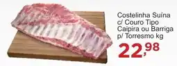 Rossi Supermercado Costelinha Suína c/ Couro Tipo Caipira ou Barriga p/ Torresmo oferta