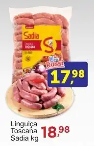 Rossi Supermercado Linguiça Toscana Sadia oferta