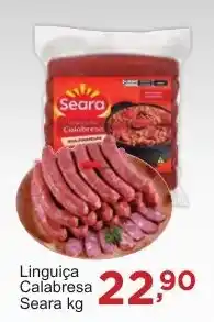Rossi Supermercado Linguiça Calabresa Seara oferta