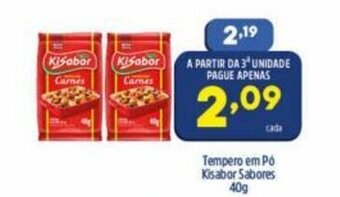 Arena Atacado Tempero em po Kisabor Sabores 40g oferta