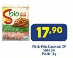 Arena Atacado File de Peito Congelado IQF Sadio Bio pacote 1kg oferta