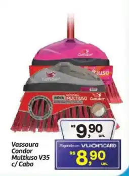 Fort Atacadista Vassoura Condor Multiuso V35 c/ Cabo oferta