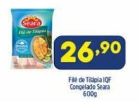 Arena Atacado File de Tilapia IQF Congelado Seara 600g oferta