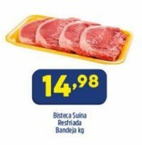 Arena Atacado Bisteca Suina Resfriada Bandeja 1kg oferta