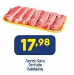 Arena Atacado Panceta suina Resfriada bandeja 1kg oferta