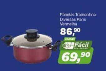 Panelas Tramontina Diversas Paris Vermelha