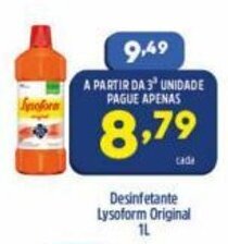 Arena Atacado Desinfetante Lysoform Original 1L oferta