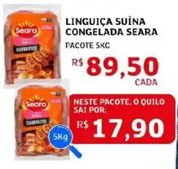 Assaí Atacadista Linguiça suína congelada seara pacote oferta